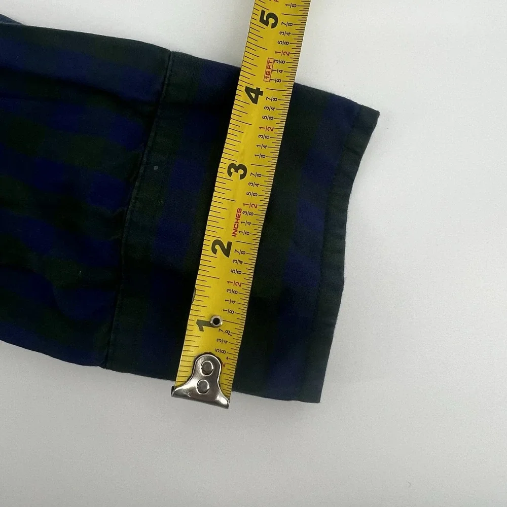 J.Crew Plaid Button-Down Shirt‎ Men's Size M Blue Green  Cotton
